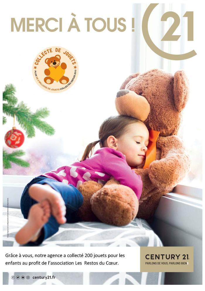 collecte des jouets century 21 beaulieu au profit des restos du coeur VANNES